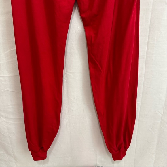 Fashion Nova 2-Piece Sleeveless Elastic Hem Cropped Top & Jogger Pants Red 2XL - Picture 7 of 12
